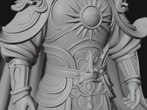 Chinese Immortal Statue Design 1 - 3D Print Model 3D Print Model