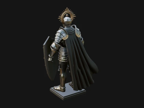 Holy Knight Statue Design 4 - 3D Print Model 3D Print Model