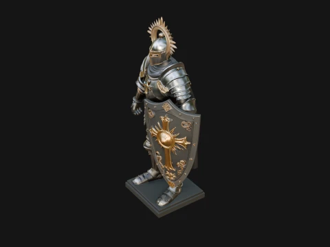 Holy Knight Statue Design 4 - 3D Print Model 3D Print Model