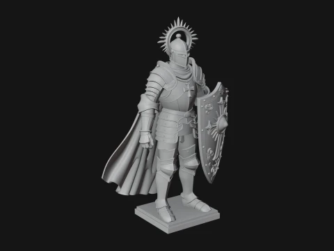 Holy Knight Statue Design 4 - 3D Print Model 3D Print Model