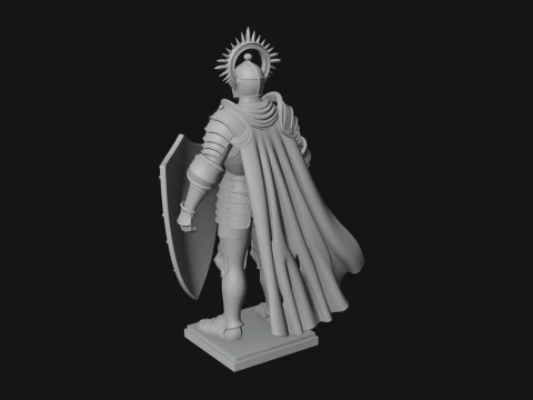 Holy Knight Statue Design 4 - 3D Print Model 3D Print Model