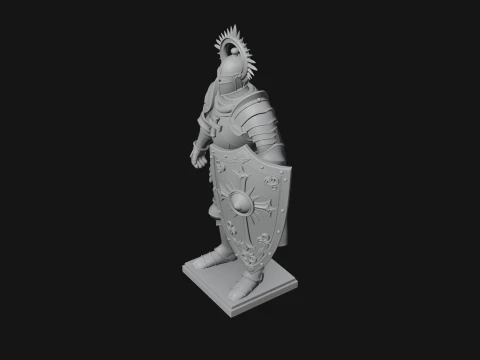 Holy Knight Statue Design 4 - 3D Print Model 3D Print Model