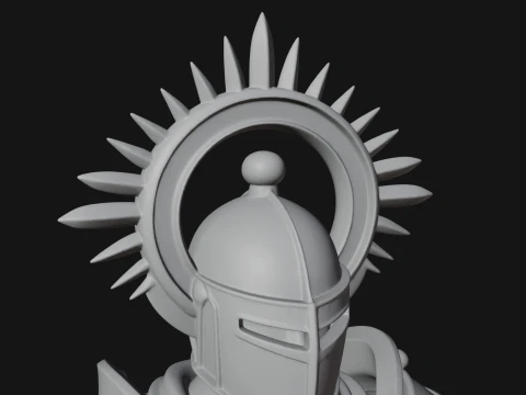 Holy Knight Statue Design 4 - 3D Print Model 3D Print Model