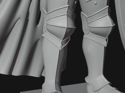 Holy Knight Statue Design 4 - 3D Print Model 3D Print Model