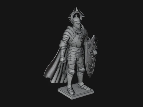 Holy Knight Statue Design 4 - 3D Print Model 3D Print Model