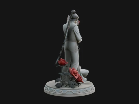 Butterfly Winged Couple Statue Design 3 - 3D Print Model 3D Print Model