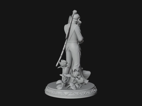 Butterfly Winged Couple Statue Design 3 - 3D Print Model 3D Print Model