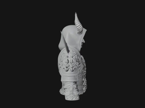 Hooded Crystal Sorcerer Bust Statue Design 7 - 3D Print Model 3D Print Model