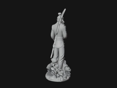 Butterfly Winged Couple Statue Design 4 - 3D Print Model 3D Print Model