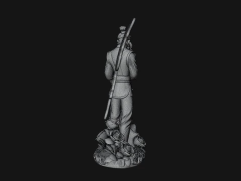 Butterfly Winged Couple Statue Design 4 - 3D Print Model 3D Print Model