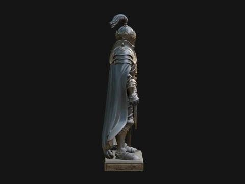Holy Knight Statue Design 5 - 3D Print Model 3D Print Model