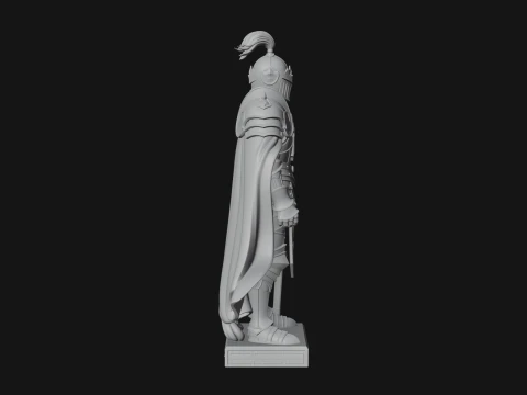Holy Knight Statue Design 5 - 3D Print Model 3D Print Model