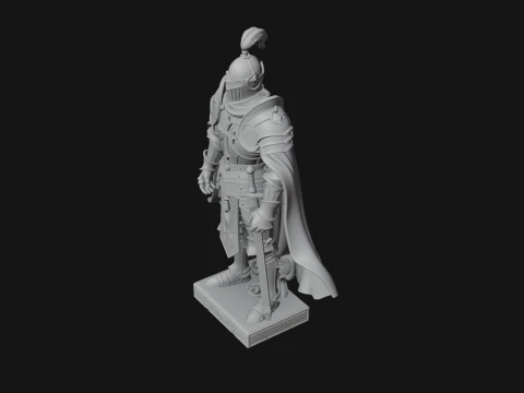Holy Knight Statue Design 5 - 3D Print Model 3D Print Model