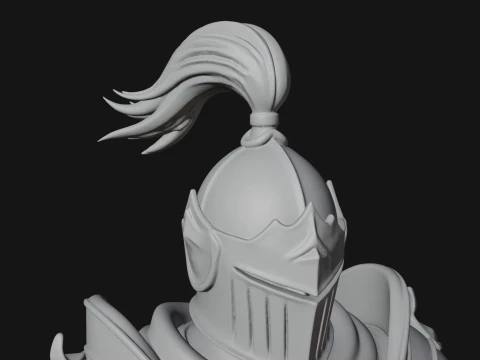 Holy Knight Statue Design 5 - 3D Print Model 3D Print Model