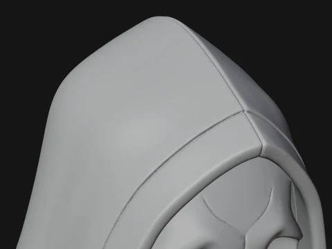 Hooded Skeleton Reaper Bust Statue Design 8 - 3D Print Model 3D Print Model