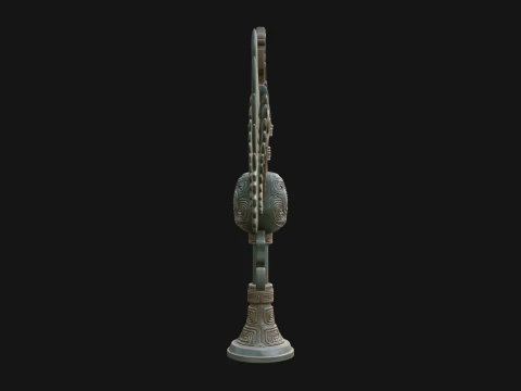 Winged Totem Ornament Design 3 - 3D Print Model 3D Print Model