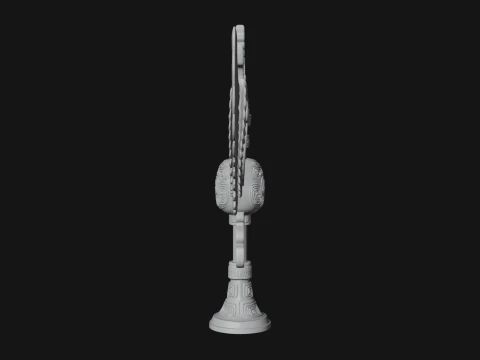 Winged Totem Ornament Design 3 - 3D Print Model 3D Print Model