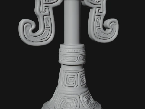 Winged Totem Ornament Design 3 - 3D Print Model 3D Print Model