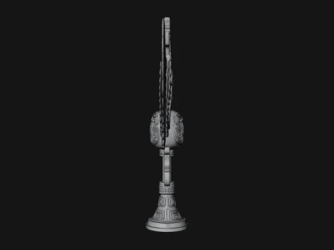 Winged Totem Ornament Design 3 - 3D Print Model 3D Print Model