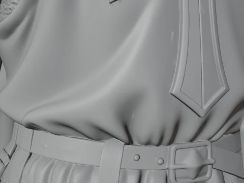 Crusader Knight Bust Statue Design 6 - 3D Print Model 3D Print Model