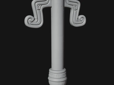 Winged Totem Ornament Design 4 - 3D Print Model 3D Print Model