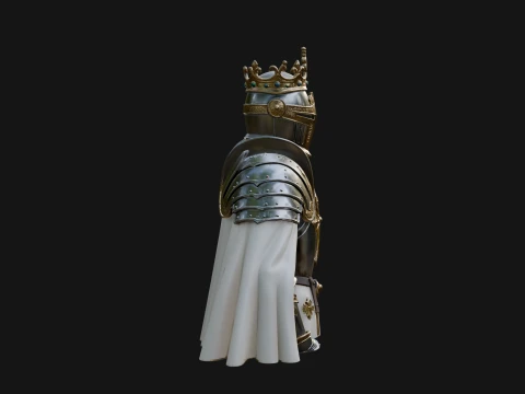 Crusader Knight Bust Statue Design 7 - 3D Print Model 3D Print Model