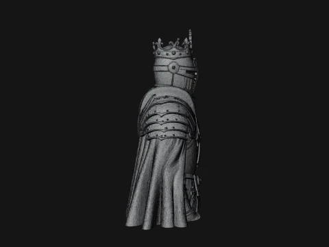 Crusader Knight Bust Statue Design 7 - 3D Print Model 3D Print Model