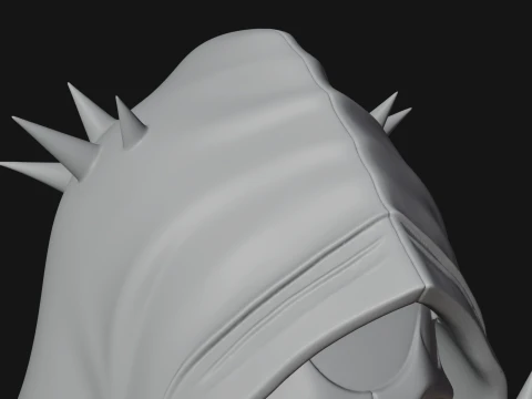 Hooded Skeleton Reaper Bust Statue Design 13 - 3D Print Model 3D Print Model