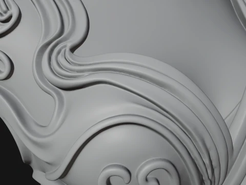 Flowing Hair Woman Bust Statue Design 7 - 3D Print Model 3D Print Model