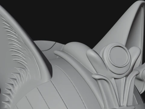 Bastet Cat Goddess Bust Statue Design 4 - 3D Print Model 3D Print Model