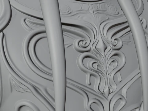 Horned Elf Lord Bust Statue Design 7 - 3D Print Model 3D Print Model