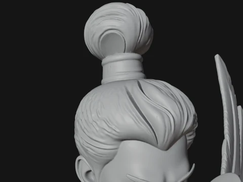 Winged Chinese Guardian Statue Design 1 - 3D Print Model 3D Print Model