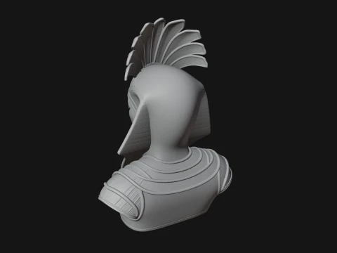 Pharaoh Nemes Bust Statue Design 9 - 3D Print Model 3D Print Model