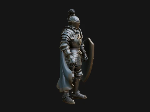 Holy Knight Statue Design 7 - 3D Print Model 3D Print Model