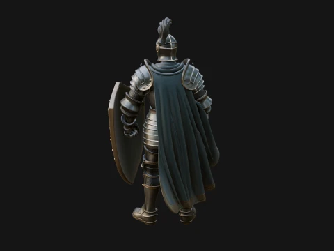 Holy Knight Statue Design 7 - 3D Print Model 3D Print Model