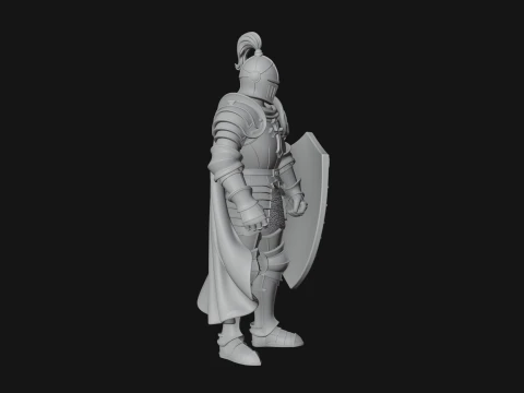 Holy Knight Statue Design 7 - 3D Print Model 3D Print Model