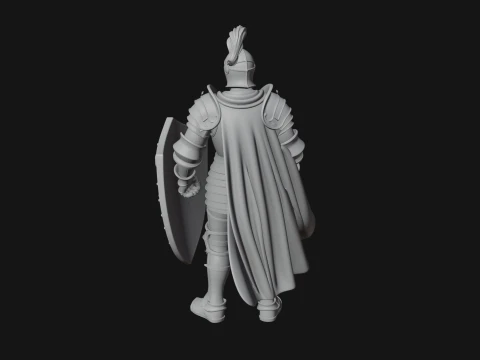 Holy Knight Statue Design 7 - 3D Print Model 3D Print Model