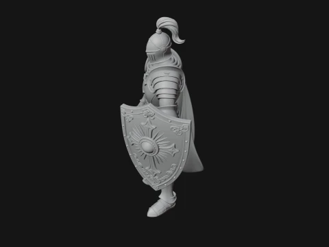 Holy Knight Statue Design 7 - 3D Print Model 3D Print Model