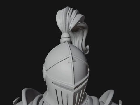 Holy Knight Statue Design 7 - 3D Print Model 3D Print Model