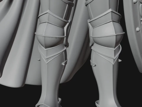 Holy Knight Statue Design 7 - 3D Print Model 3D Print Model