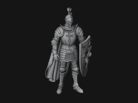 Holy Knight Statue Design 7 - 3D Print Model 3D Print Model