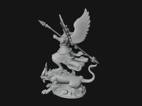 Archangel Michael Warrior Statue Design 13 - 3D Print Model 3D Print Model