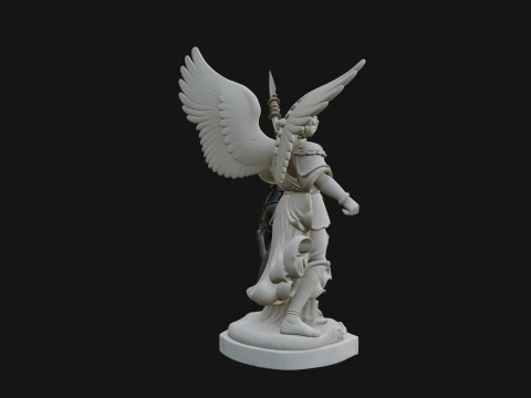Archangel Michael Warrior Statue Design 14 - 3D Print Model 3D Druckmodell
