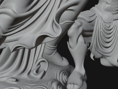 Archangel Michael Warrior Statue Design 14 - 3D Print Model 3D Druckmodell