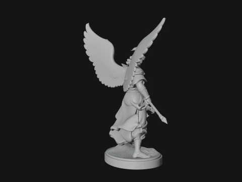 Archangel Michael Warrior Statue Design 15 - 3D Print Model 3D Druckmodell