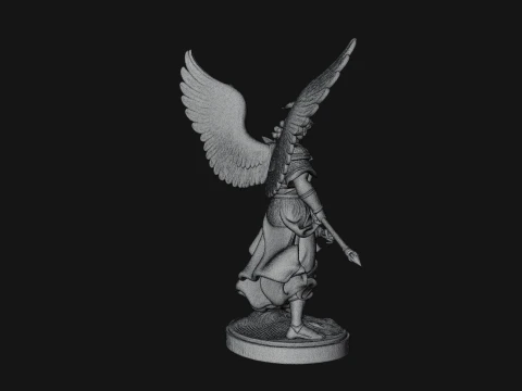 Archangel Michael Warrior Statue Design 15 - 3D Print Model 3D Druckmodell