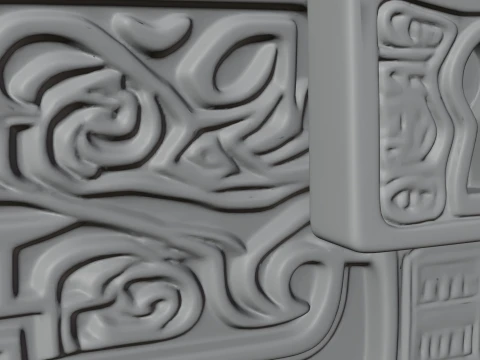 Treasure Chest Model Design 5 - 3D Print Model 3D Druckmodell