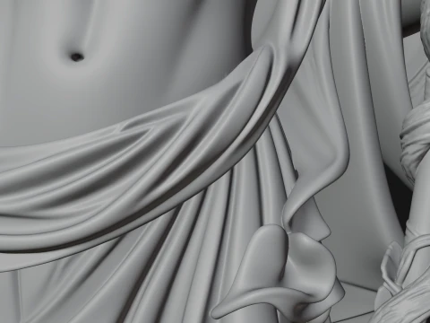 Dionysus with Wine Cup Statue Design 1 - 3D Print Model Modèles 3D en vedette