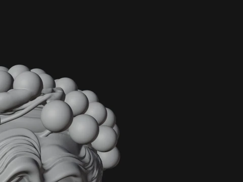 Dionysus with Wine Cup Statue Design 2 - 3D Print Model 3D Print Model