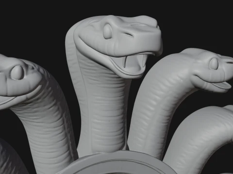 Naga Canopy Deity Statue Design 3 - 3D Print Model 3D printmodel